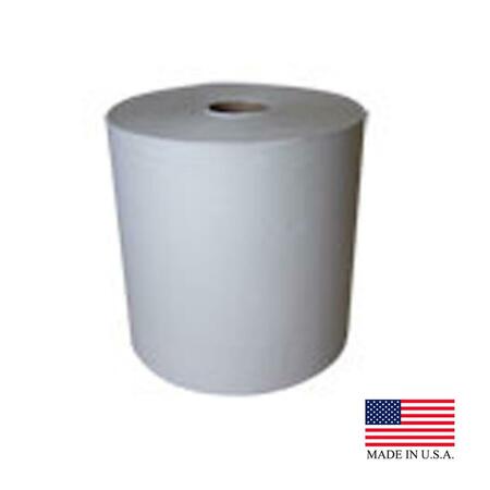 NITTANY PAPER MILLS White 12 In. X 800 Ft. 1.5 In. Core Embossed Roll Towel 12Pk NP-12800EW  (PEC)